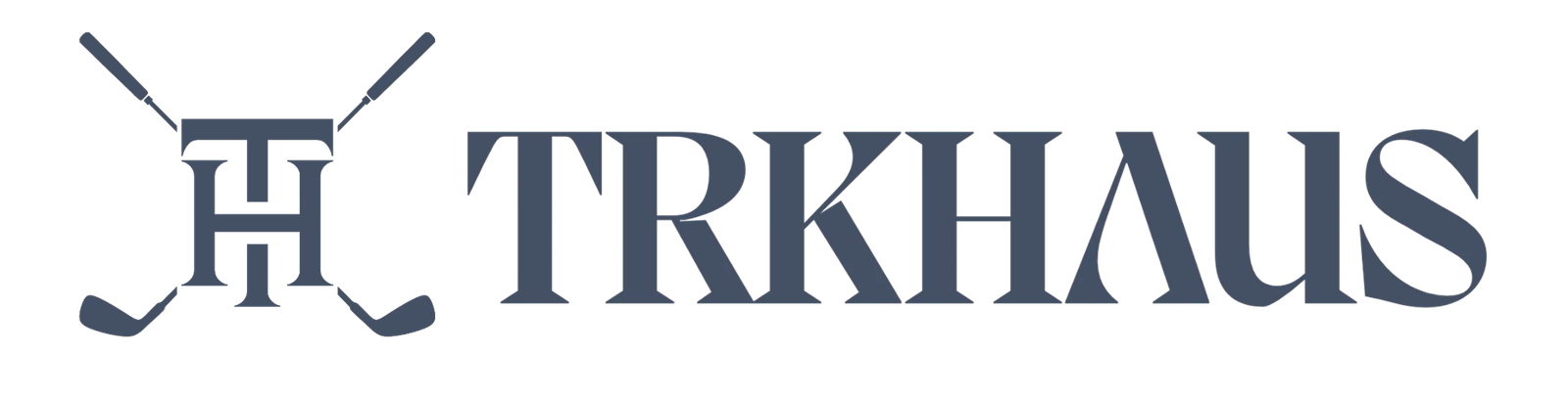 trkhaus logo in blue